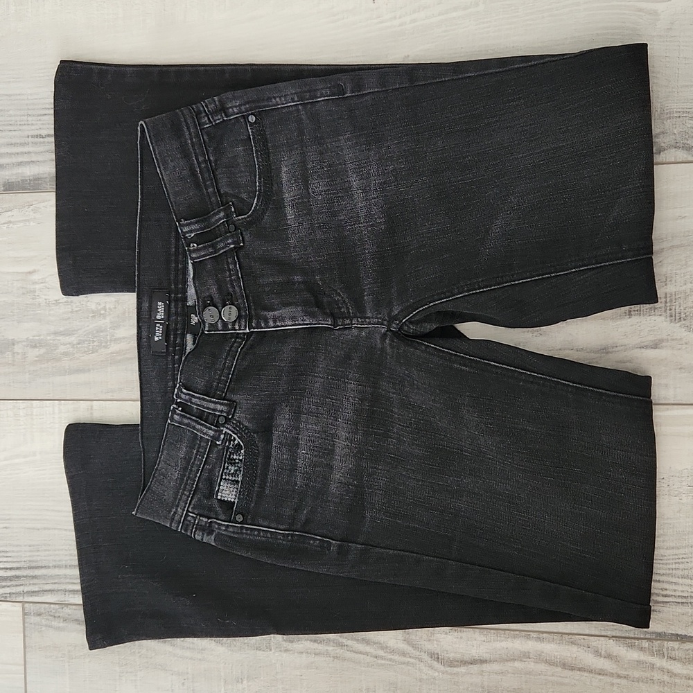 WHBM Noir Boot Leg Jeans 2(see measurements)